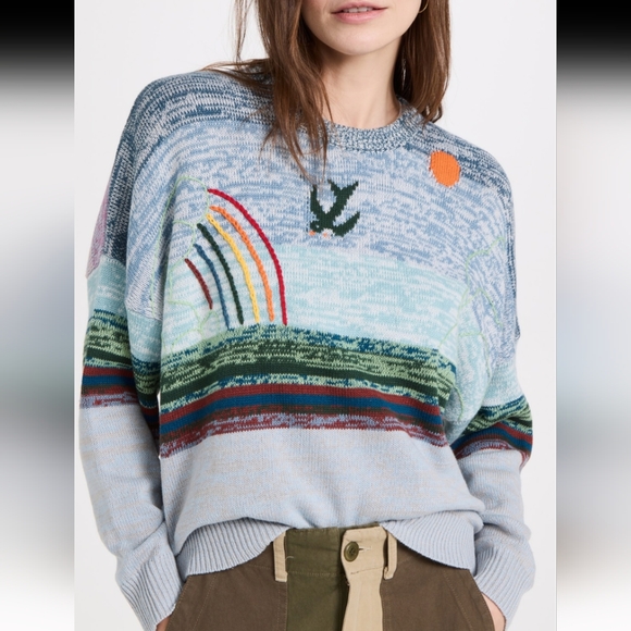 THE GREAT. Sweaters - The Great. Skyline Pullover Misty Blue Size 0